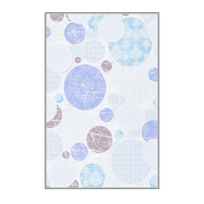 Antibacterial Hall Carpet, 3D Digital Printed, 3.3 x 9.8 Feet | 100% Polyester, 0.3 in Pile Height, PVC Non-Slip Underside | Machine Washable, Durable, Non-Slip Design for Modern Entryways & Living Spaces