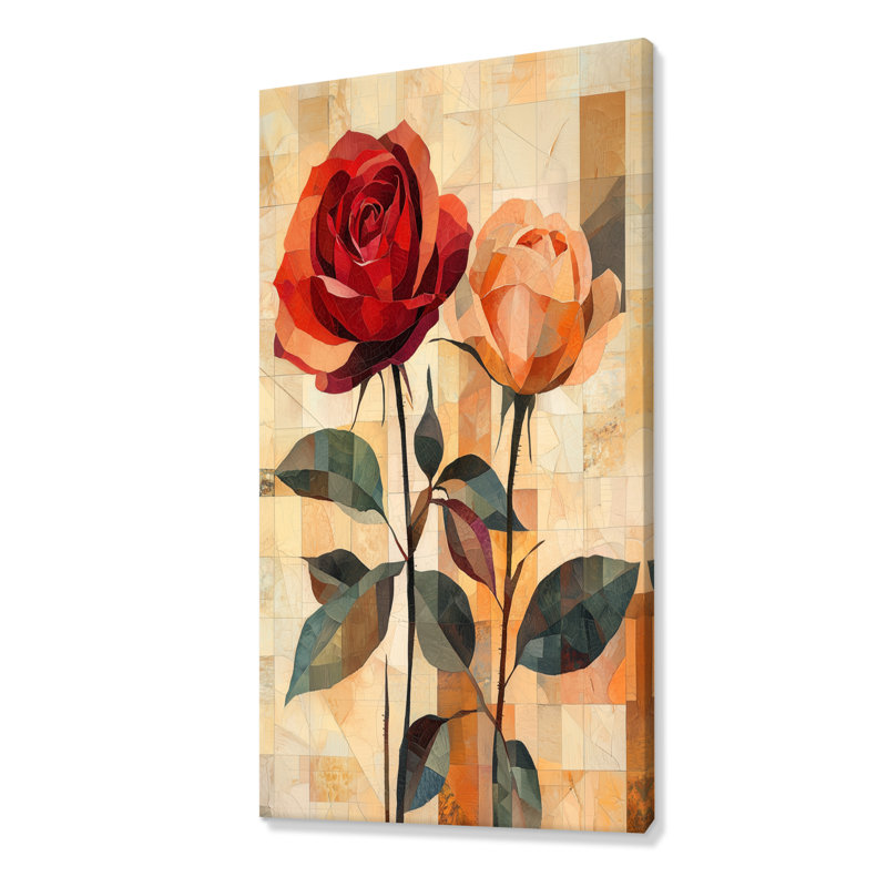 Art mural sur toile Botello, H 60 po x l 28 po, Toile tendue, Ne s’applique pas