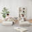 Modular Chenille Sleeper Sofa with Removable Armrests-670610445