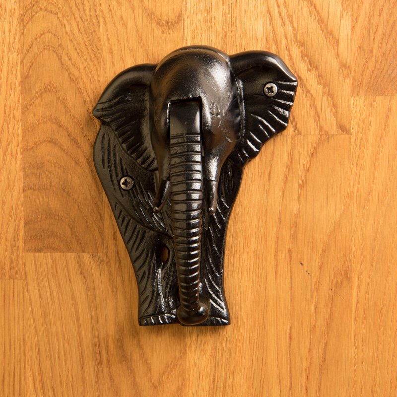 Elephant Knocker Painted Door Knocker