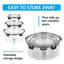 3-Piece Round Food Storage Container Set With Airtight Leakproof Lids – Plastic – Reusable & Stackable – Microwave & Freezer Safe – 550Ml, 1250Ml, 2350Ml Meal Prep & Lunch Box Containers