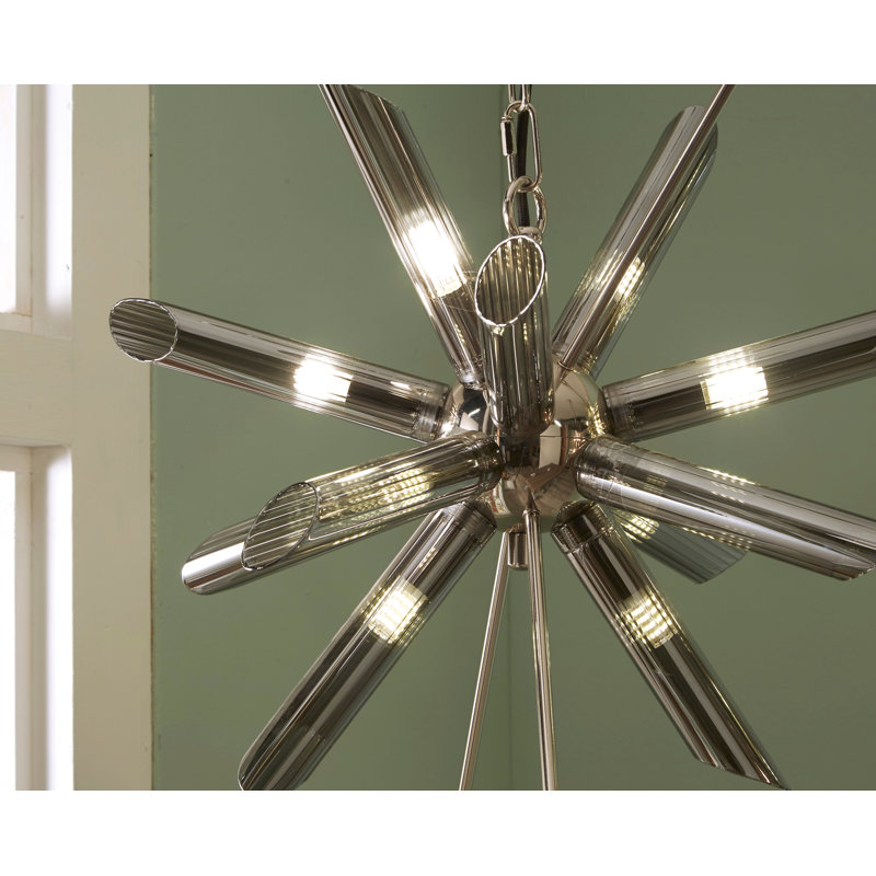 Ringold 8 - Light Sputnik Chandelier, Smoke/Silver