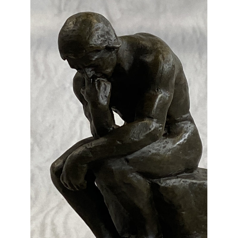 Siovhan pensant homme penseur Auguste Rodin miniature