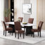Chaises parsons rembourrées en similicuir Mandosa-69593717