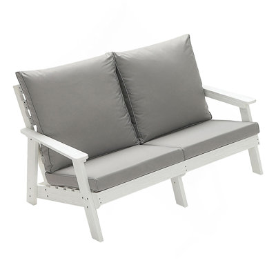 Causeuse d'extérieur durable et confortable avec coussins pour se détendre et socialiser