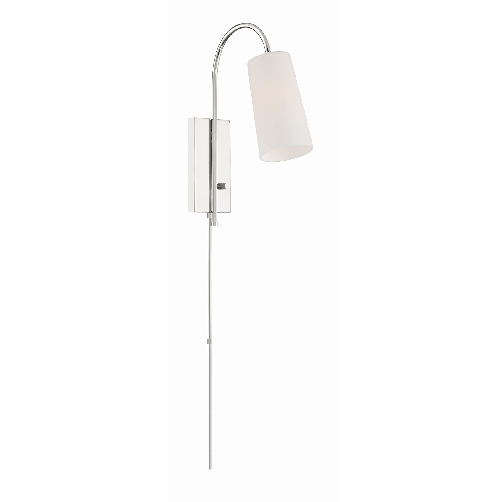 Alexa 1 Light Aged Brass Wall Mount, Nickel