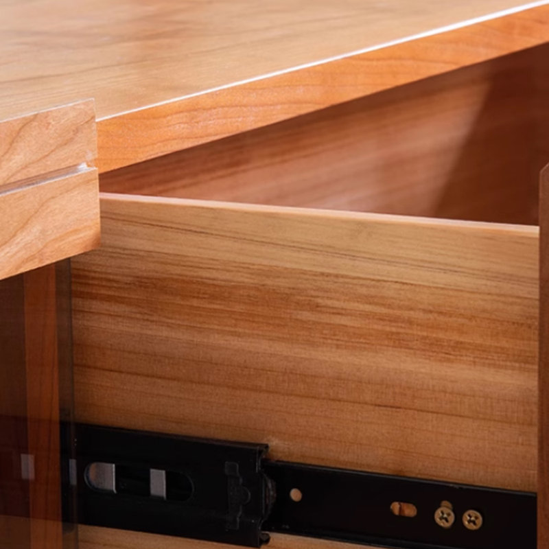 Meuble télé en bois au design rétro et minimaliste, H 16,53 po x L 70,86 po x l 13,77 po