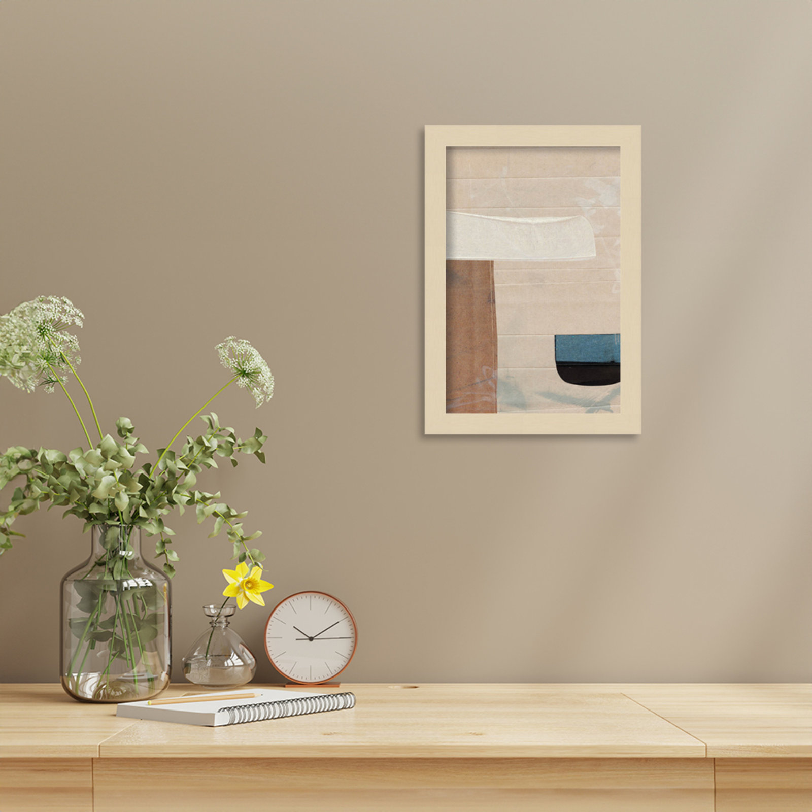 Cleve "Sauna Serenity" Print by Dan Hobday, Brown, 13" H x 9" W