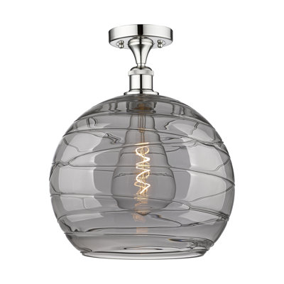 Plafonnier semi-encastré 1 lumière 13,75 po Cindi