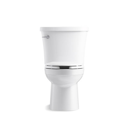 Kingston™two-piece elongated 1.28 gpf toilet with Class Five® flushing technology and left-hand trip lever, seat not included