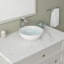Lavabo vasque rond en céramique blanche de 13 po et lavabo vasque de salle de bain moderne en porcelaine 5 po-125359683-51953894