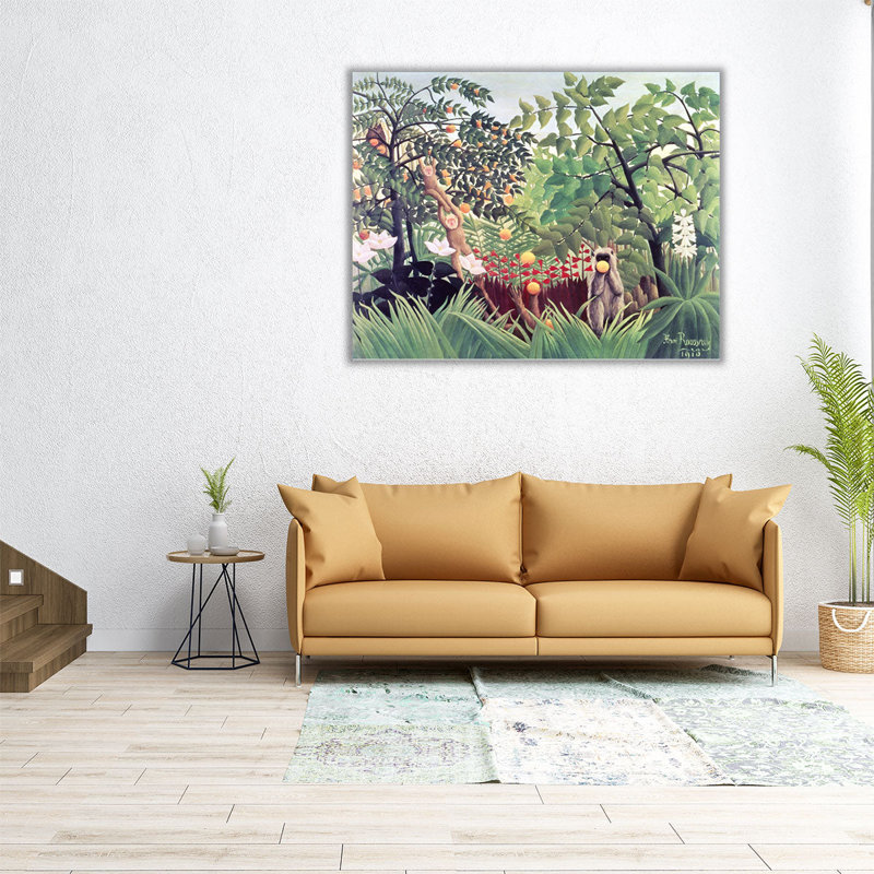 Paysage exotique, 1910, reproduction d'art sur toile, H 32 po x l 40 po