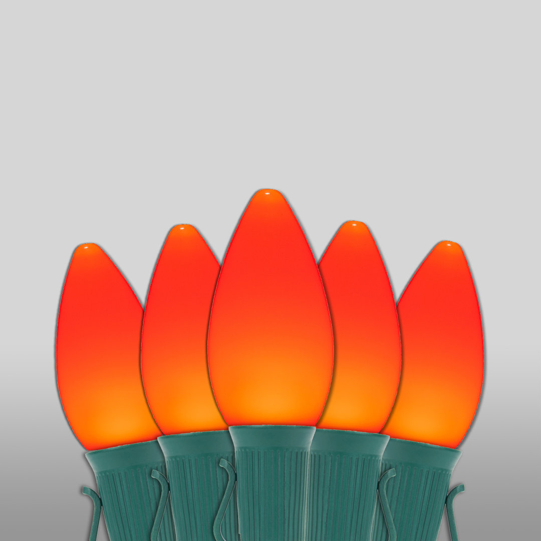 Smooth C7 Shatterproof OptiCore LED Christmas String Lights Wintergreen Lighting 