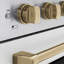 ZLINE Autograph 48 in. Satin Stainless Steel Paramount Induction Range with White & Bronze Accents