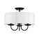 Lampert Linen Blend Semi Flush Mount