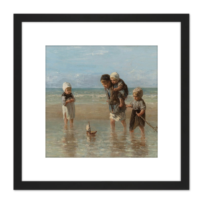 Children of the Sea Bathing 1 Piece Single Picture Frame Painting