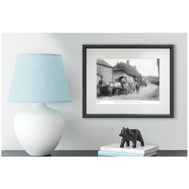 Maiden Newton, Dorchester Road 1906 by Francis Frith - Single Picture Frame Print, 60cm H x 80cm W x 2.3cm D