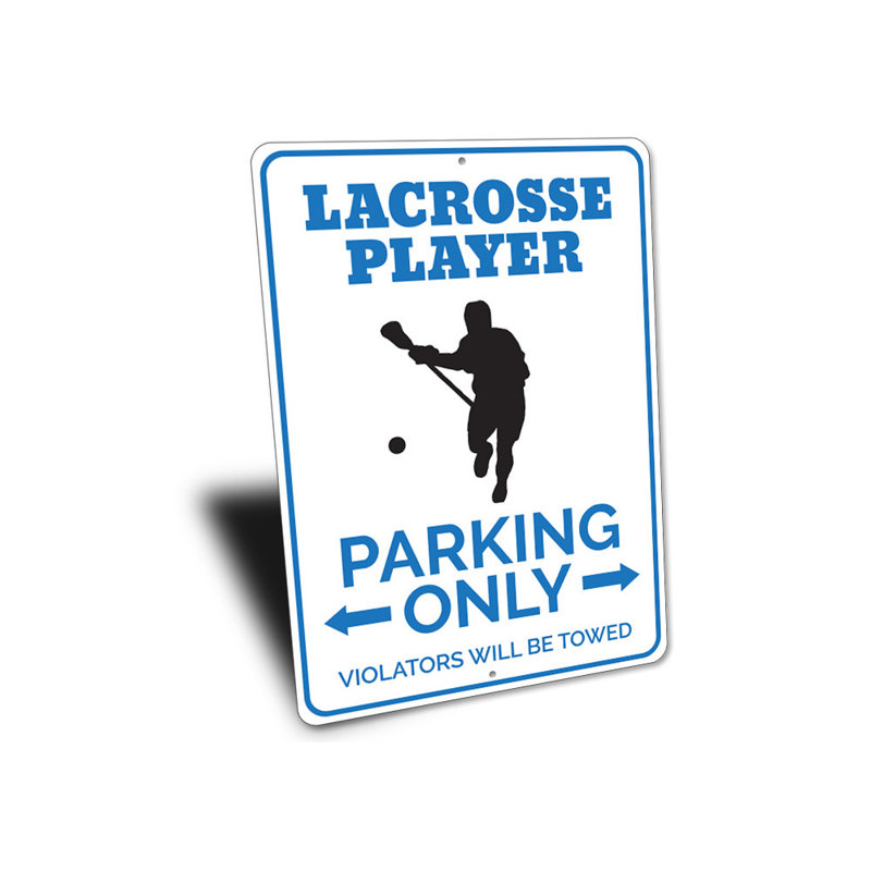 Enseigne de lacrosse, H 18 po x l 12 po x P 0,06 po