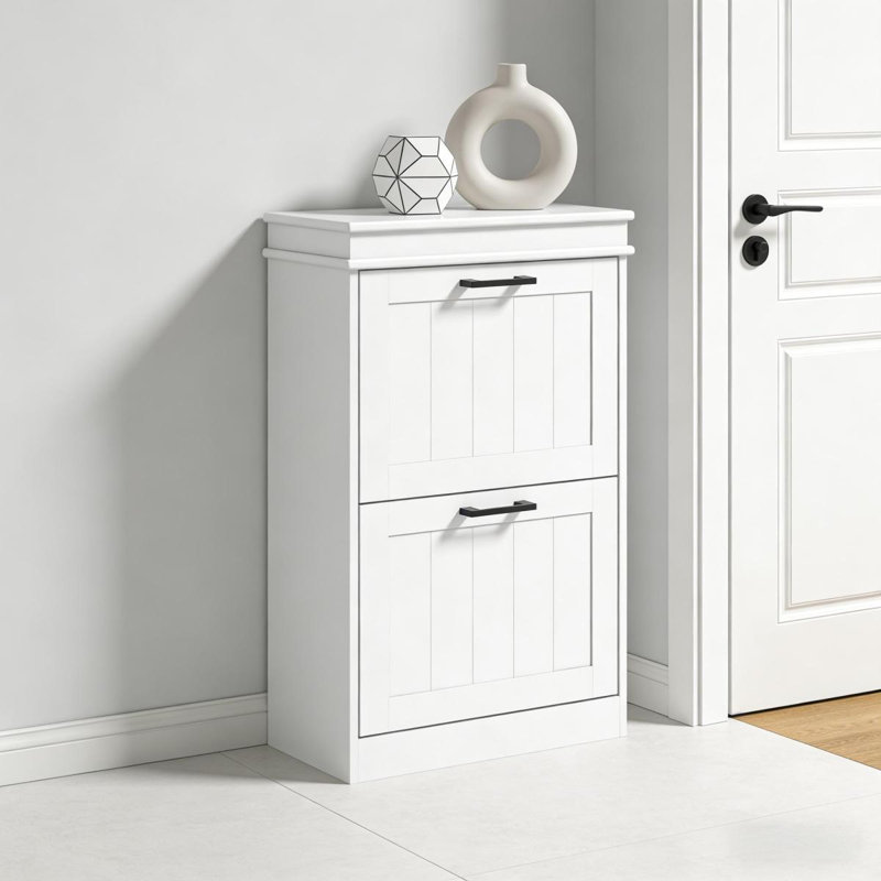 Rangement de style nordique, armoire de rangement pour chaussures mince