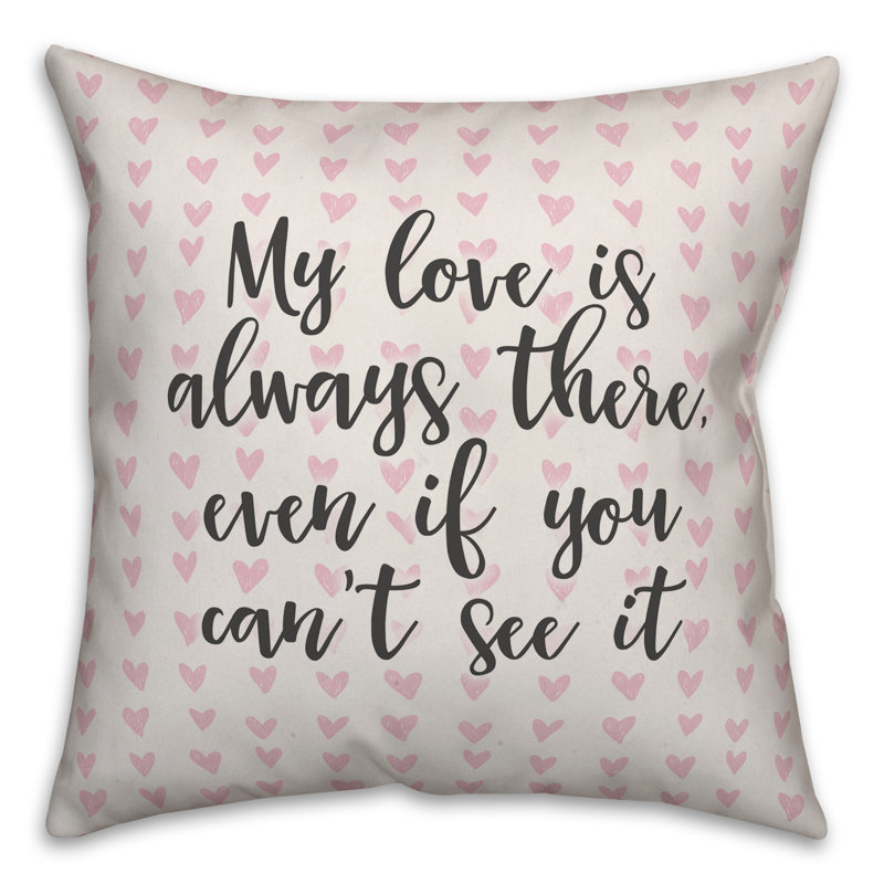  Coussin décoratif My Love is Always There In Hearts, Coussin décoratif