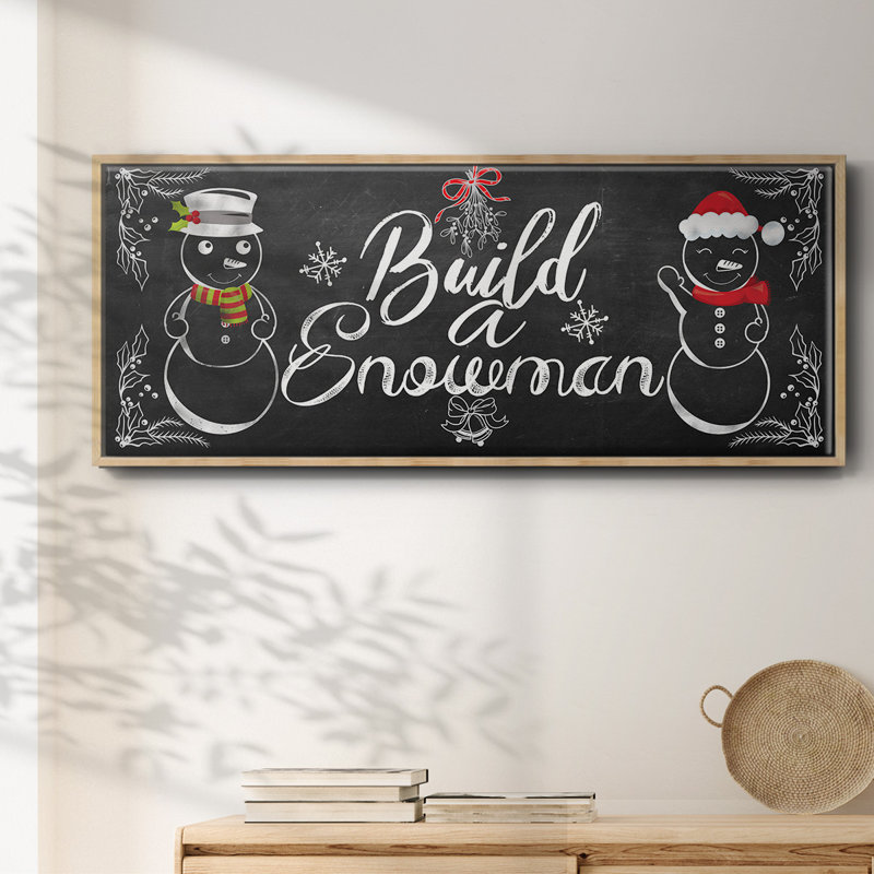 «Build a Snowman» - Toile encadrée
