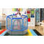 Trampoline pour tout-petits avec filet de sécurité et balles, mini trampoline intérieur / extérieur pour enfants-128531102