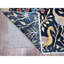 Tapis oriental noué à la main 8 pi x 8 pi bleu Peshawar CC15841CA44A427AA7F16716C1BE90D1