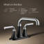Robinet de lavabo de salle de bain central à deux poignées Tone avec drain de clic, 1,2 gal / min-78553428-138631973