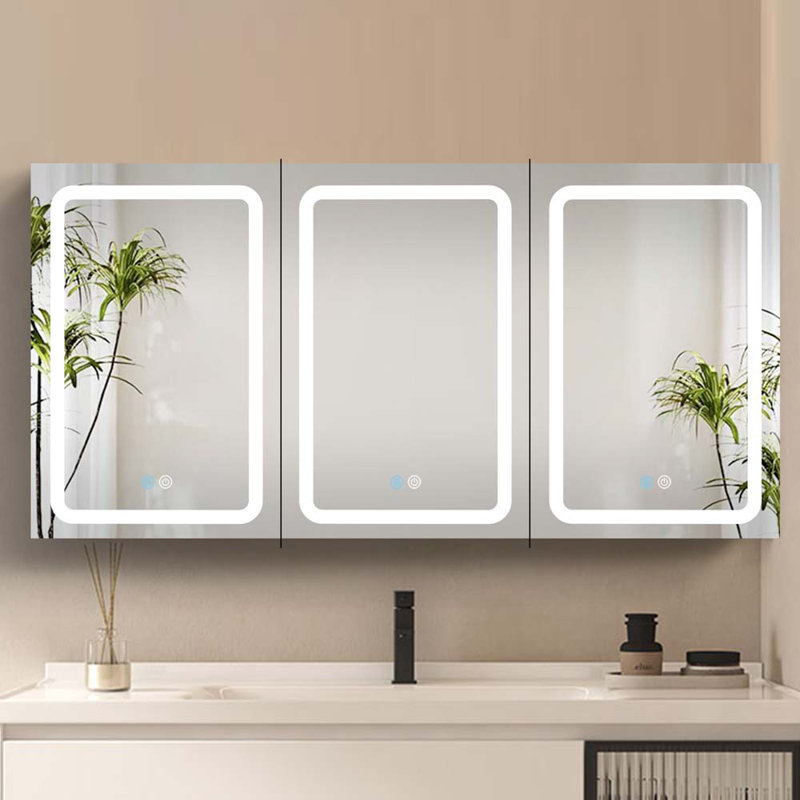 Armoire à pharmacie avec miroir 60 tablettes Kaviyon