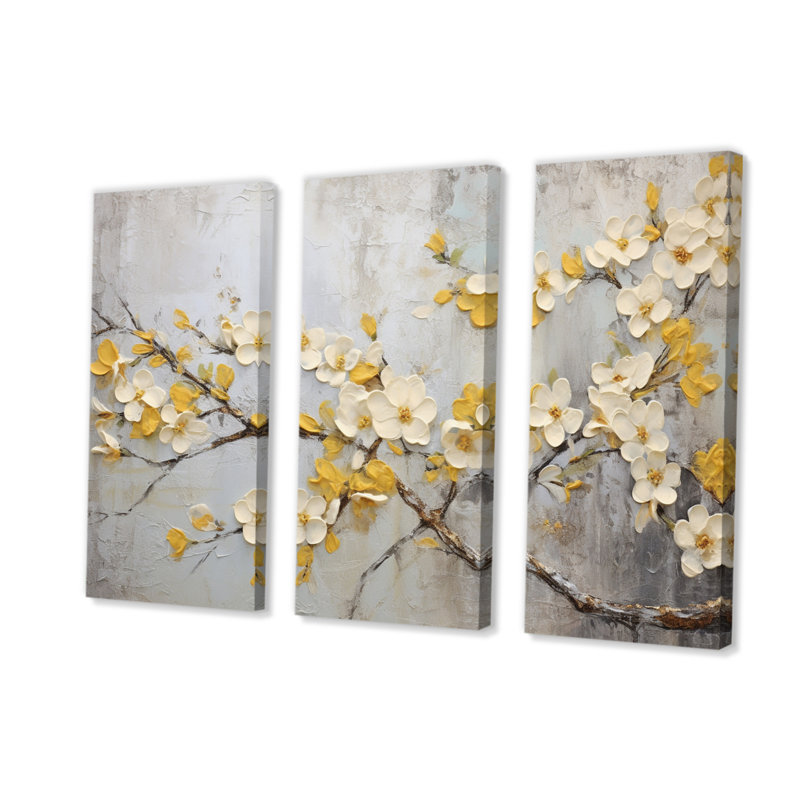 «Apple Blossom» Harmony XVII, H 28 po x l 36 po x P 1 po, Toile tendue