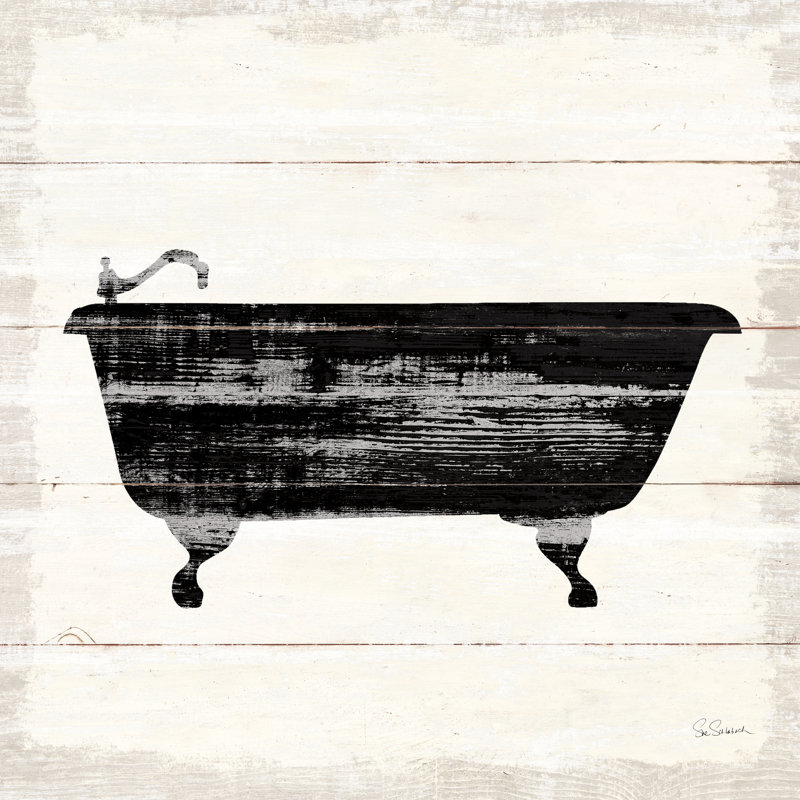 " Shiplap Bath I ", 20" H x 20" W