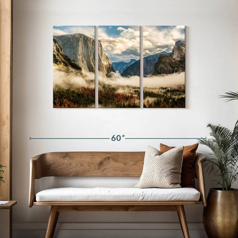 Alvord Misty Yosemite Valley, H 28 po x l 45 po