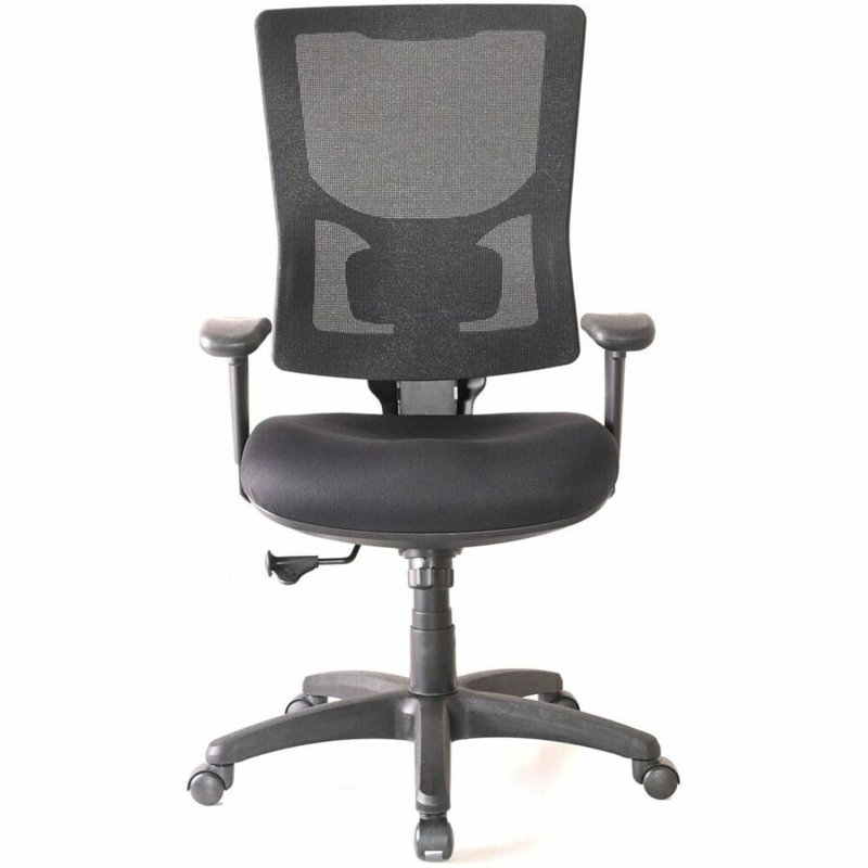 Lorell Black Mesh High-Back Swivel Office Chair