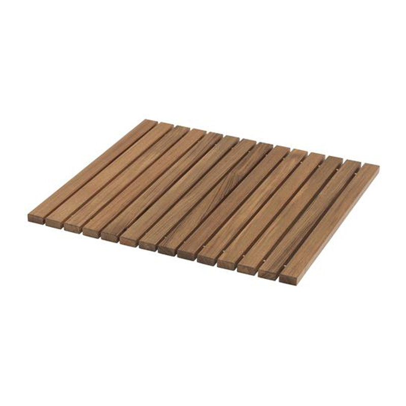 Tapis de douche à enroulement en teck