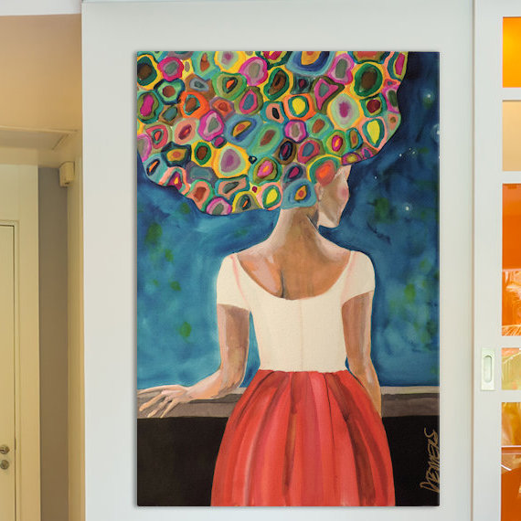 «In the Night» par Sylvie Demers, reproduction d'art sur toile tendue, H 26 po x l 18 po x P 1,5 po