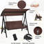 3 Person Porch Swing with Canopy