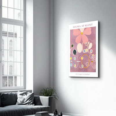 Élégante peinture murale en verre trempé de 13,8 po x 21,7 po | 100% verre trempé, épaisseur: 0,16 pouce | Imprimé UV pour des couleurs éclatantes | Parfait pour la décoration intérieure, le salon et les espaces de bureau