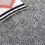Tapis géométrique en laine / coton touffeté à la main Ginessa-558377270