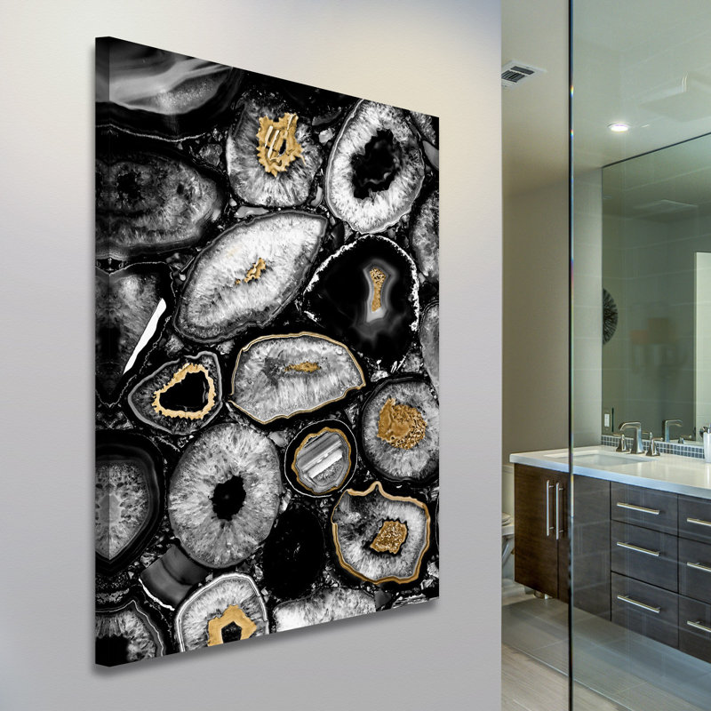 « hints of gold », reproduction d’art sur toile tendue, H 24 po x l 16 po x P 1,5 po