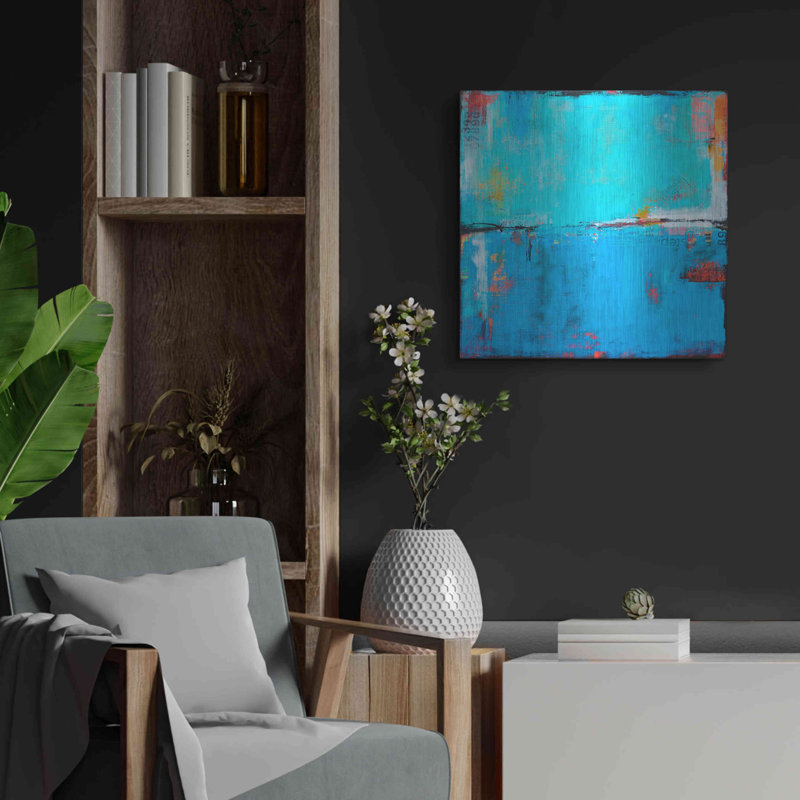 Art mural en métal Orren Ellis «Matchbox Blues 5» par Erin Ashley, H 24 po x l 24 po