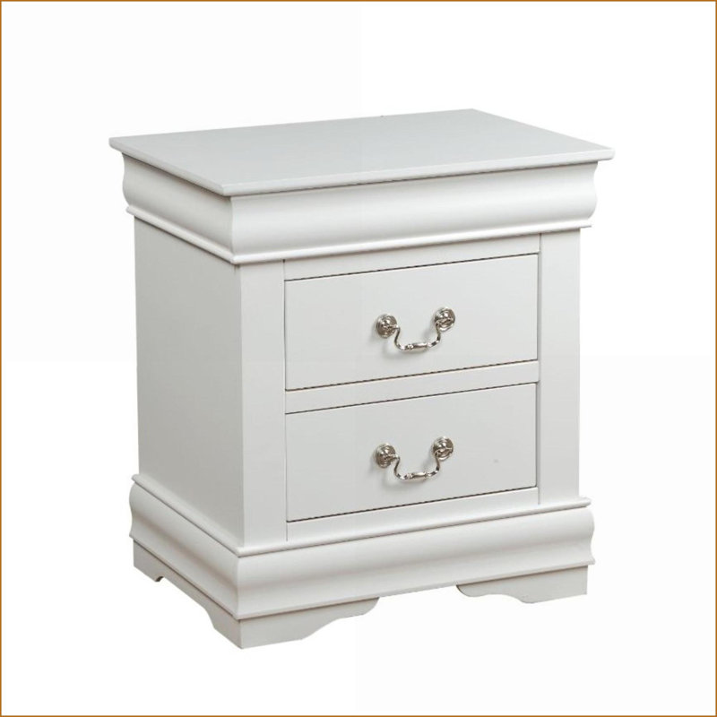 Table de chevet 2 tiroirs Traditional