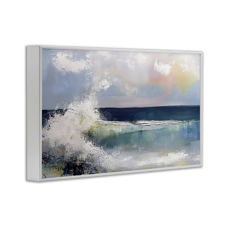 Abstrait, impression de giclée par les vagues de la mer d'Irlande, design par Annabelle Hall, H 20 po x l 30 po