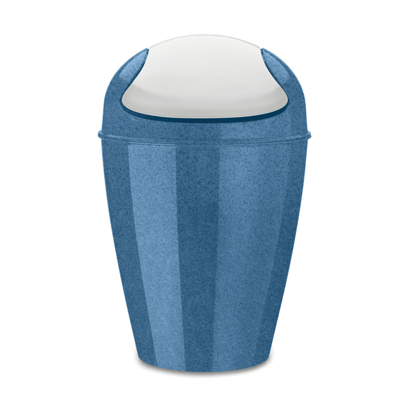 Del 5 Litre Swing Top Rubbish Bin, Blue, 5 L
