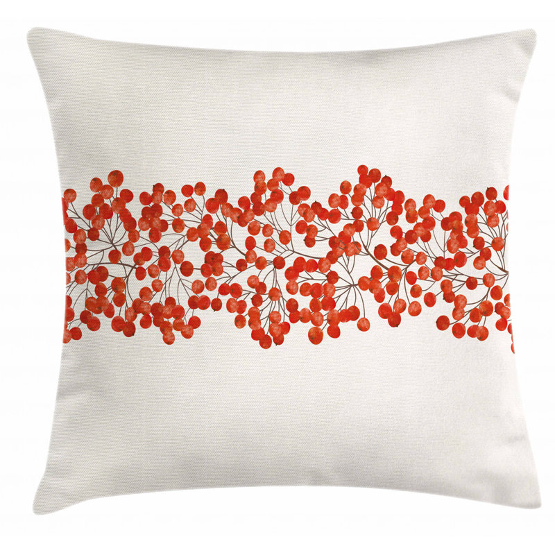 Wild Mountain Ashes Square Pillow Cover, 28" x 28"
