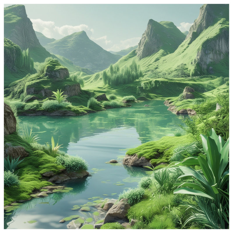 Rideaux transparents et occultants Lush Green Valley, 50 po x 92 po - 1 panneau, Transparent