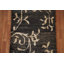 Abstract Black Area Rug 3x5