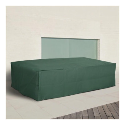 Heavy Duty Waterproof Outdoor Sectional Sofa Cover, Large L-Shaped Patio Furniture Protector with PE Coating, UV & Rain Resistant, 96.5 x 65 x 26 Inches, Green