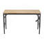 Établi à hauteur réglable, poste de travail robuste en bois d'hévéa de 60 po avec prises de courant, table de travail en bois franc d'une capacité de charge de 2000 lb pour atelier, garage, bureau, maison, commercial