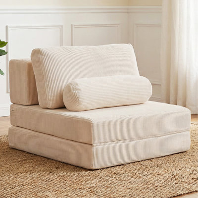Canapé-lit pliable modulaire PlayCouchfor pour salon et chambre à coucher avec siège central confortable, à conception instantanée et confortable.