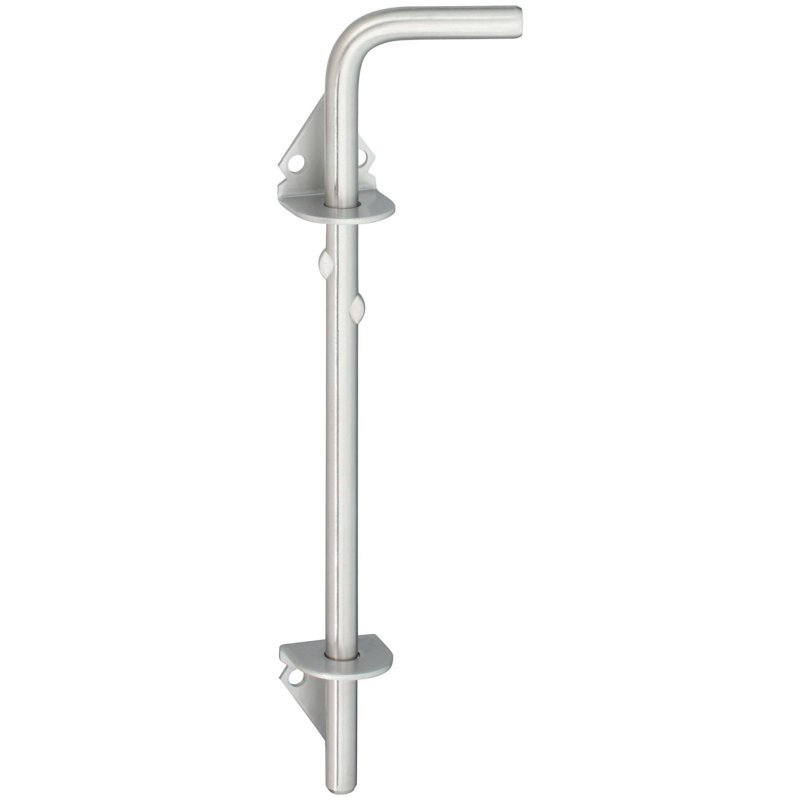 Black Steel Cane Bolt for Heavy Wood Gates